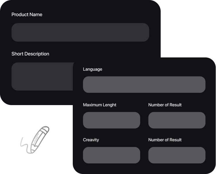 Simply input some basic information or keywords about your brand or product, and let our AI algorithms do the rest.